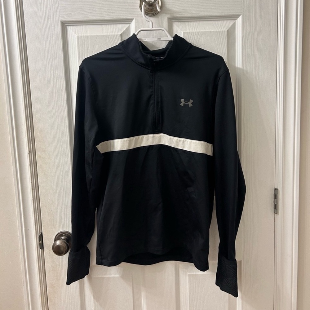 Under armour Black athletic quarter zip sporty and casual size small